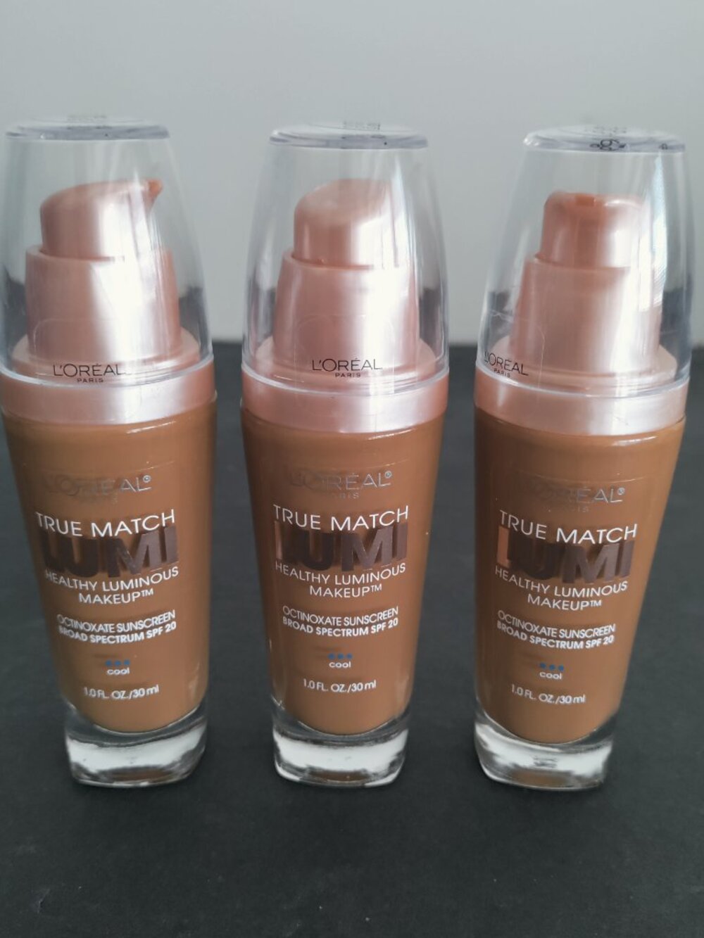 3 LOreal True Match Lumi Healthy Luminous Makeup C6 Cool Soft Sable 1 fl oz